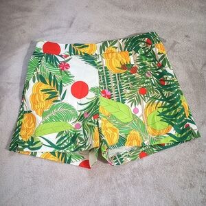 Trina Turk Fantasy Island Tropical Banana Print Shorts 6